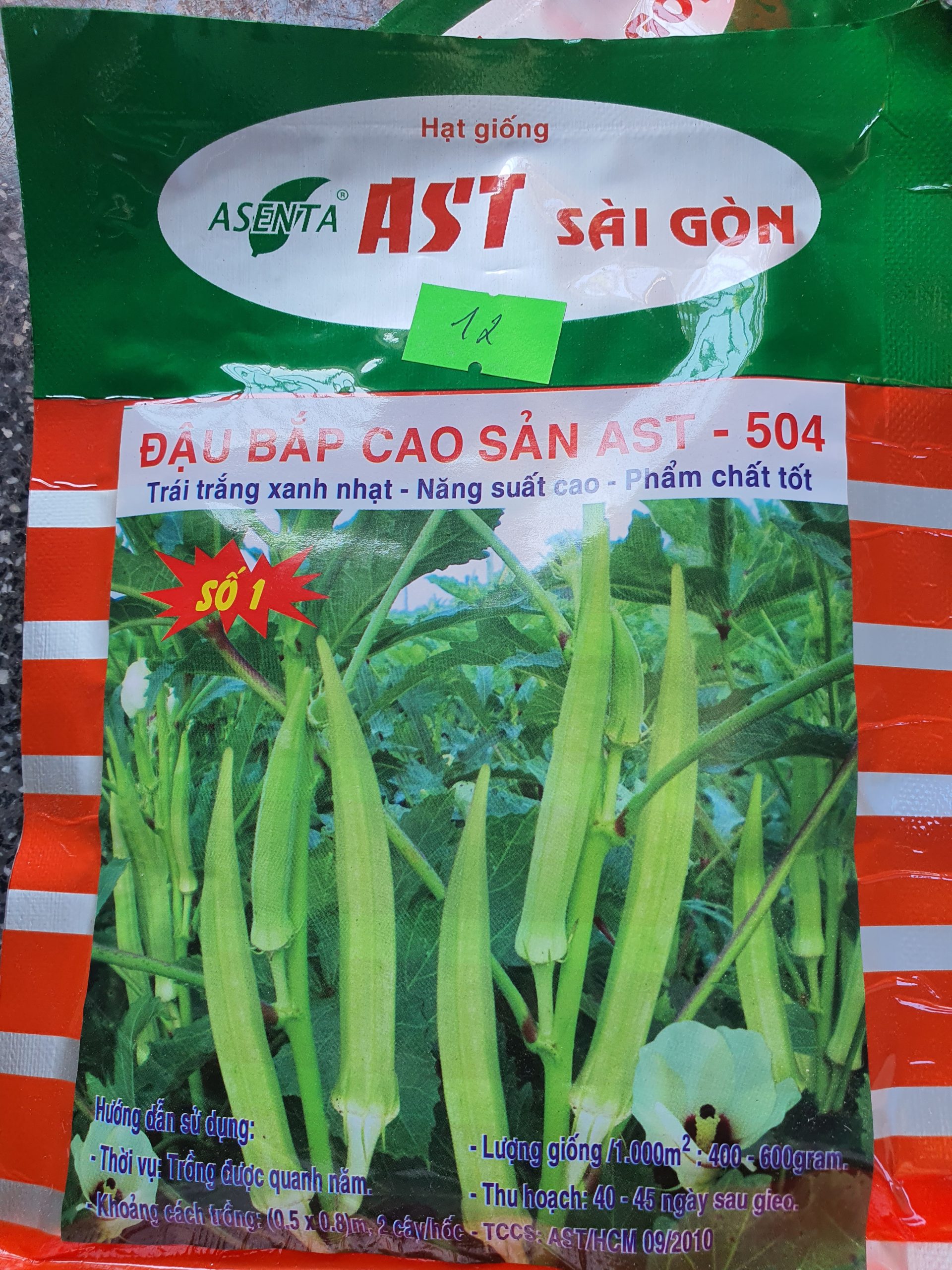 G đậu bắp Cao Sản AST - 504 50g