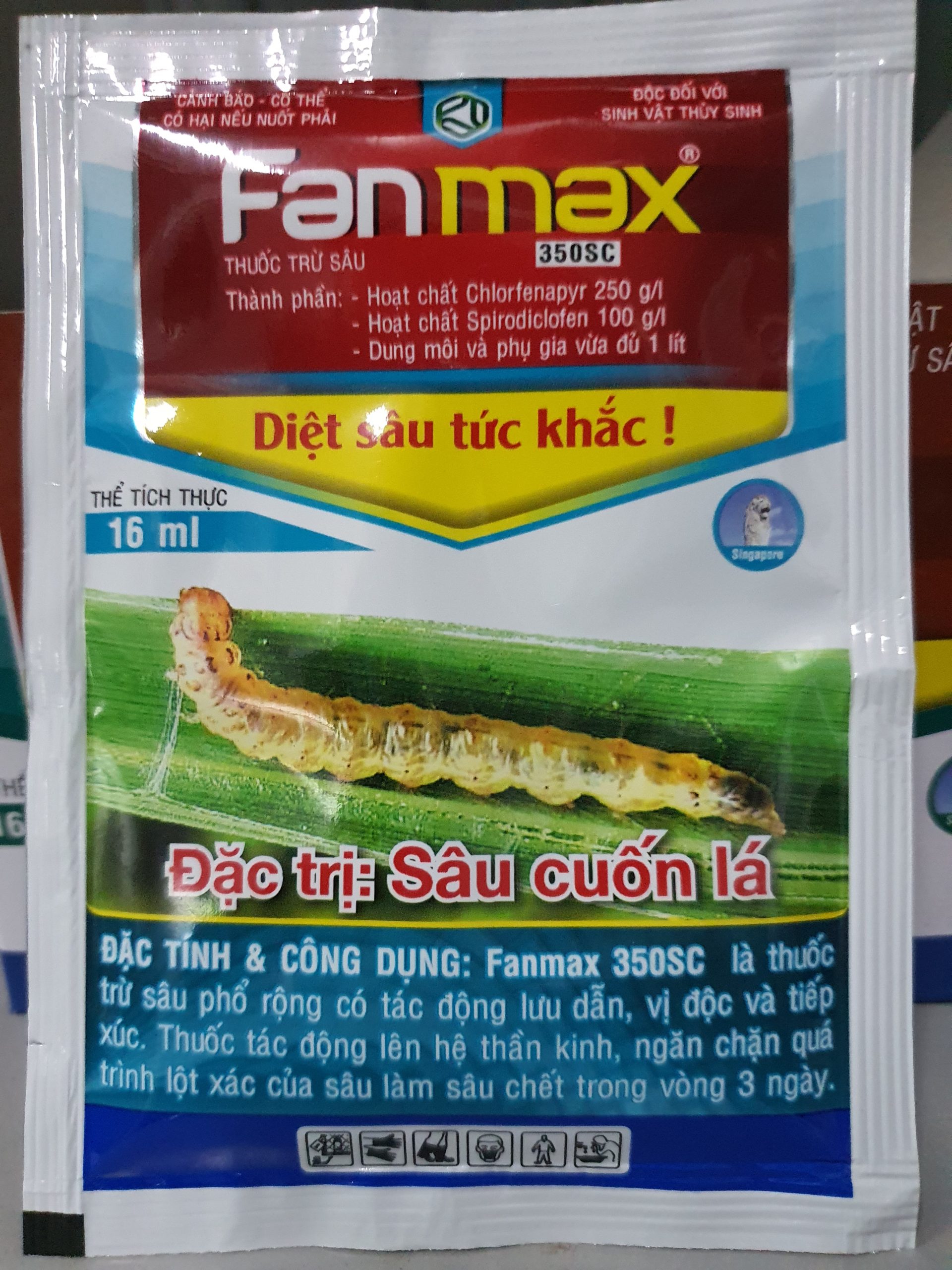 Thuốc trừ sâu Fanmax 350SC 16ml Sâu cuốn lá