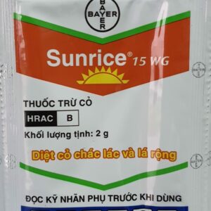 Thuốc trừ cỏ Sunrice 15WG 2g - Cỏ chác lác và lá rộng