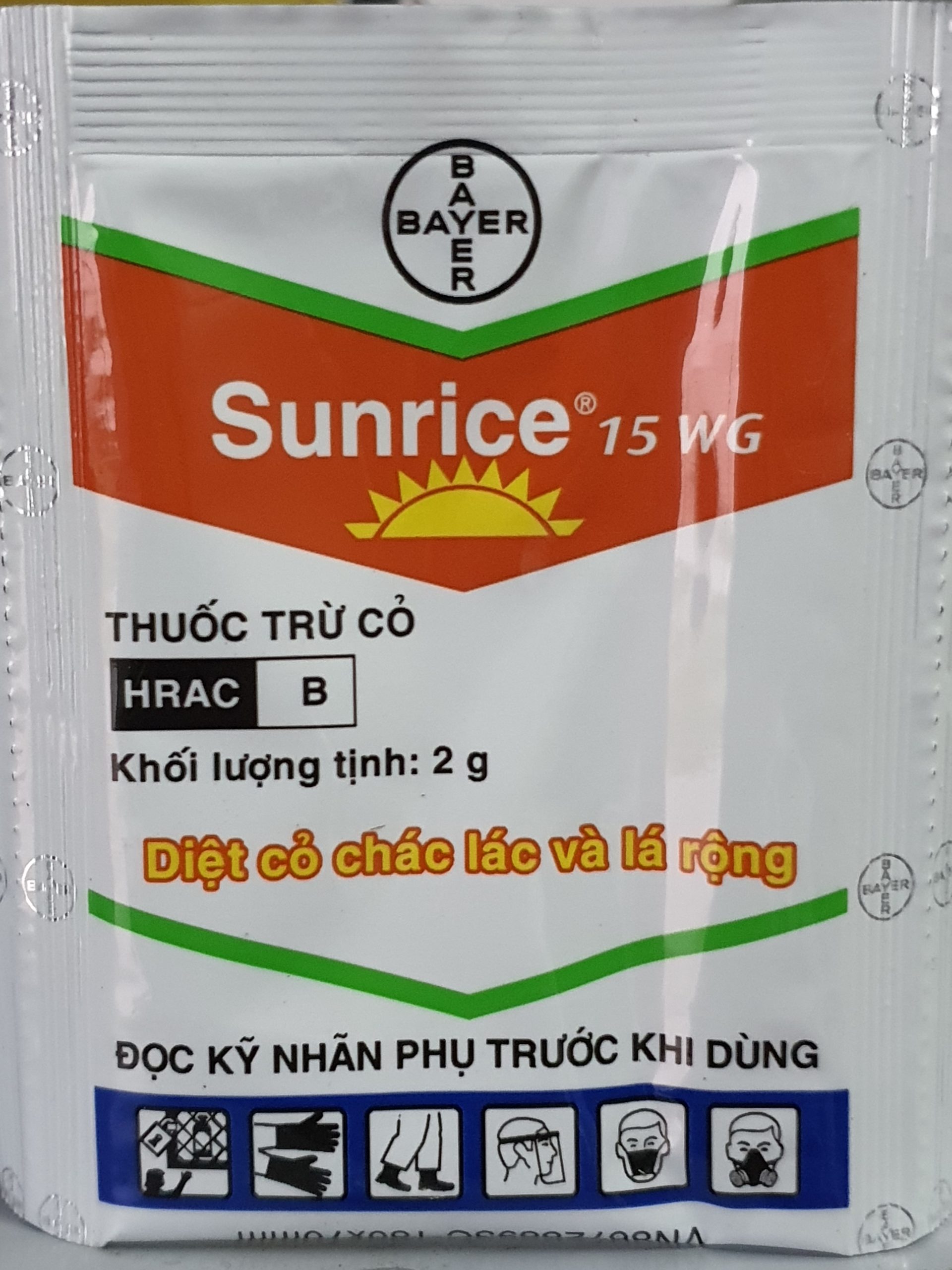 Thuốc trừ cỏ Sunrice 15WG 2g - Cỏ chác lác và lá rộng