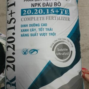 NPK 20-20-15+TE (hạt tím) - Đầu bò