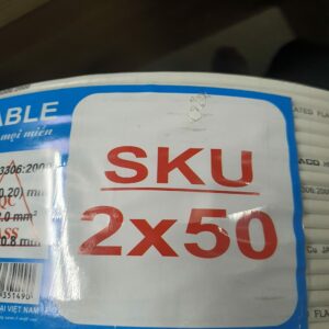 Dây điện FCD-đôi 2x50 trắng