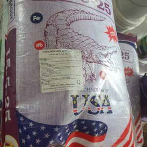 Phân NPK tím cá sấu 15-5-25-TE Mỹ 25kg